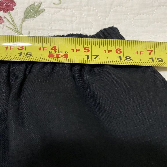 Eskandar 3 Linen Capris Cropped Japanese Pants 36 x 25 Inseam Black - Picture 8 of 12
